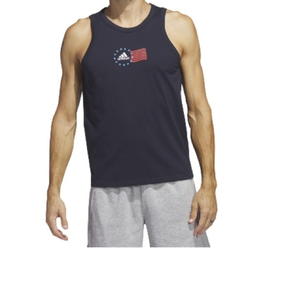 NWT Adidas American Flag Graphic Tank-Size Small/Men’s, shirt - Picture 3 of 7